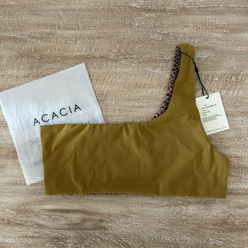 NWT Acacia Celine Top, Large, Miso